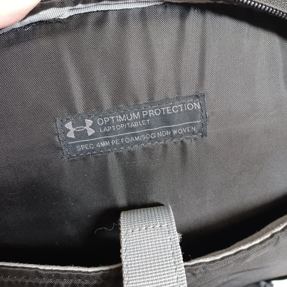 Under Armour Training Division Backpack Black Grey MOLLE Charged Cushioning Bag
